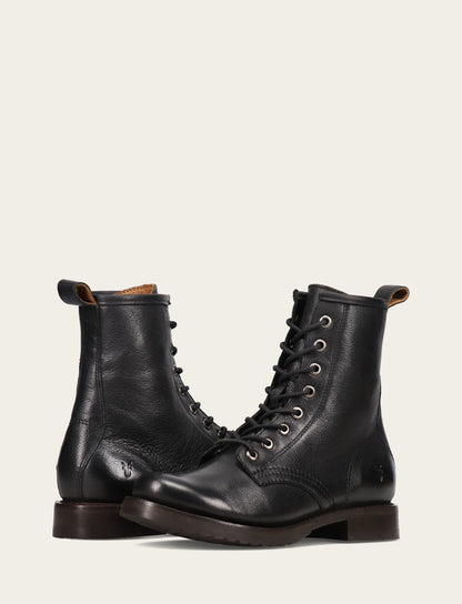 Women's Black Veronica Flex Combat Booties | Frye Black