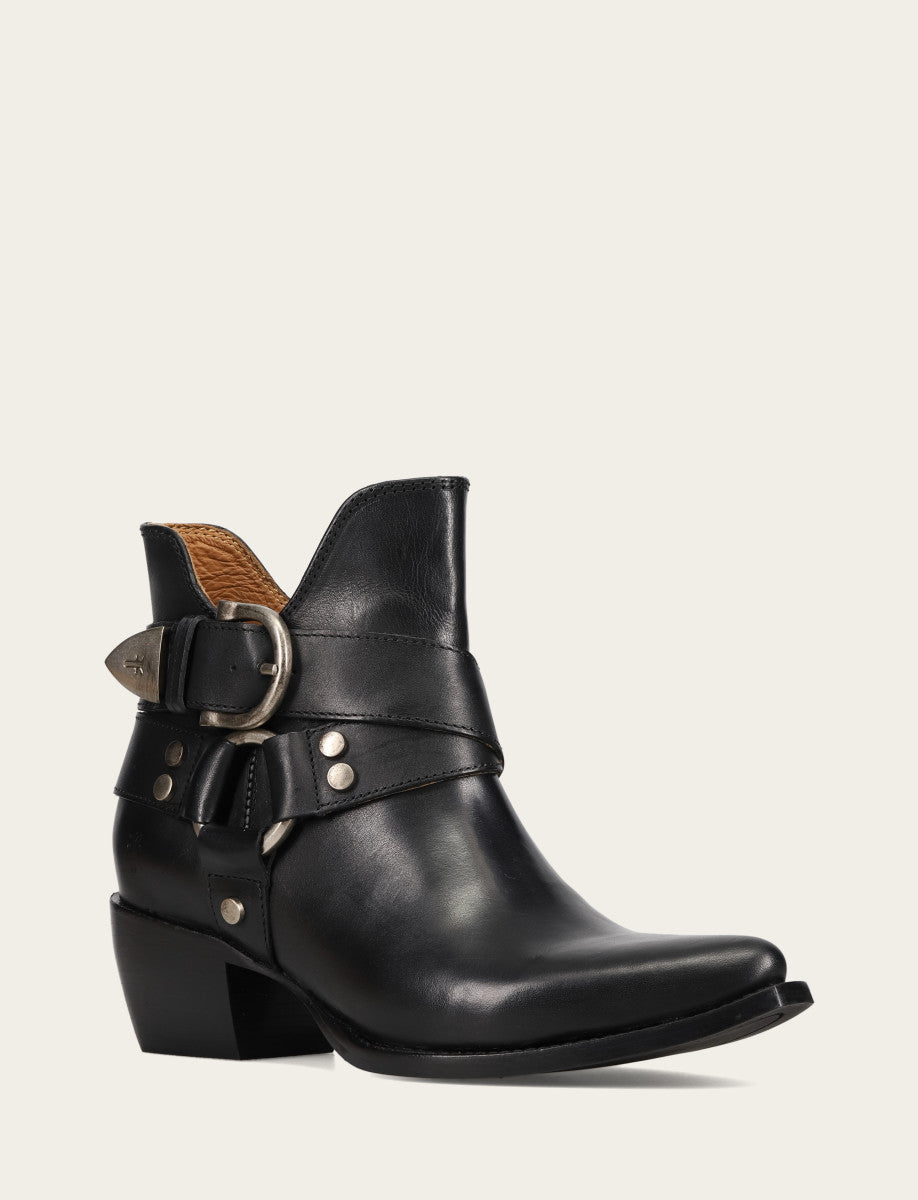 Women’s Black Sacha Multi-Strap Ankle Booties | Frye Black