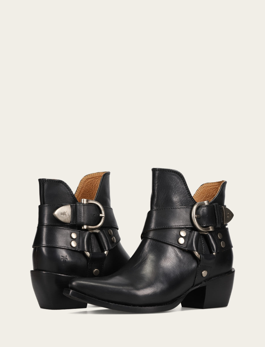 Women’s Black Sacha Multi-Strap Ankle Booties | Frye Black