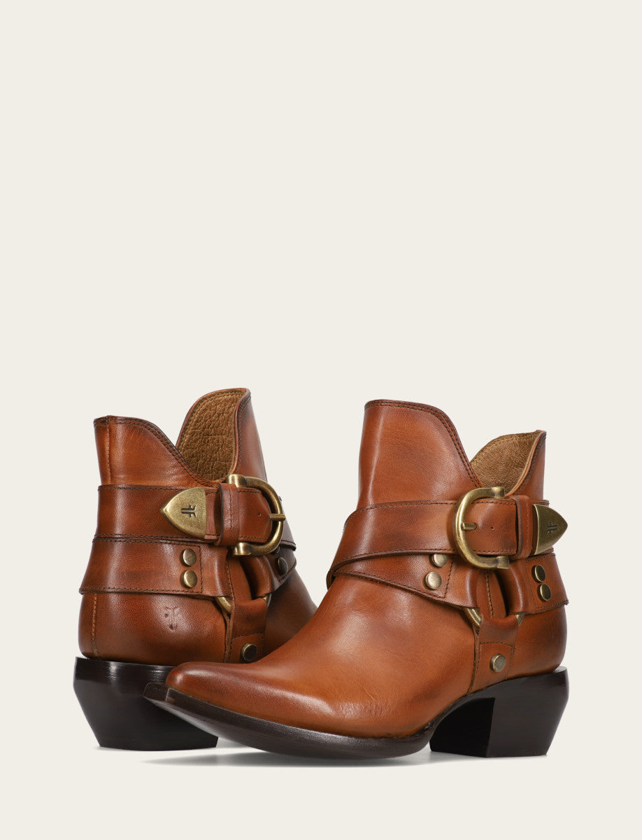 Women's Caramel Sacha Multi Strap Booties | Frye Caramel