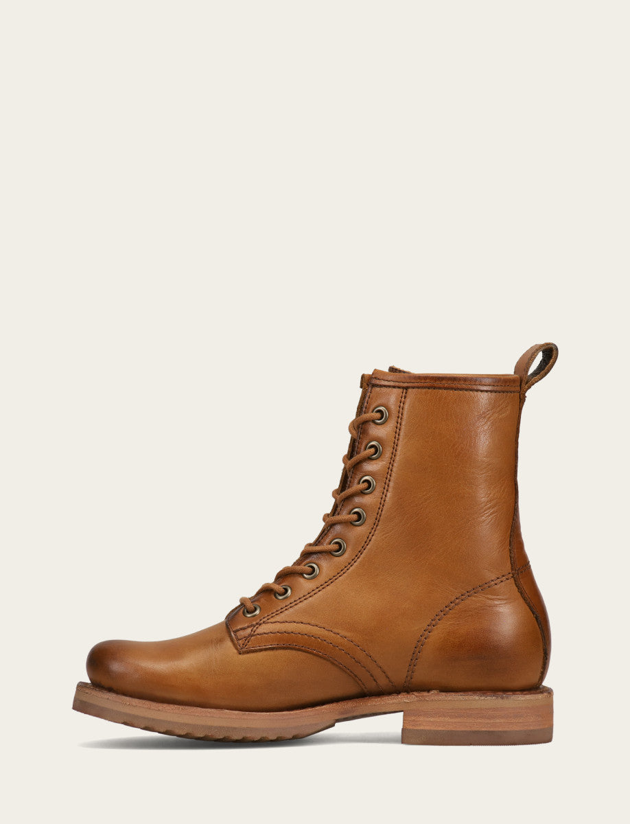 Women's Caramel Veronica Flex Combat Booties | Frye Caramel
