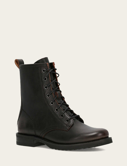 Antique Brown Veronica Flex Combat Boot | Frye Antique Brown