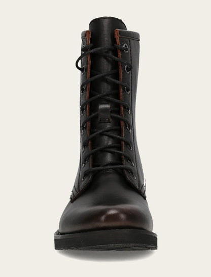 Antique Brown Veronica Flex Combat Boot | Frye Antique Brown