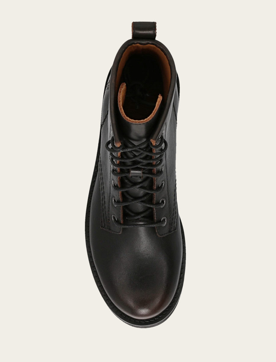 Antique Brown Veronica Flex Combat Boot | Frye Antique Brown