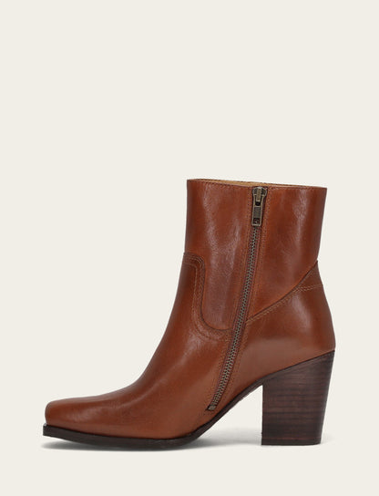 Women's Cinnamon Shiloh Zip Booties | Frye Cinnamon