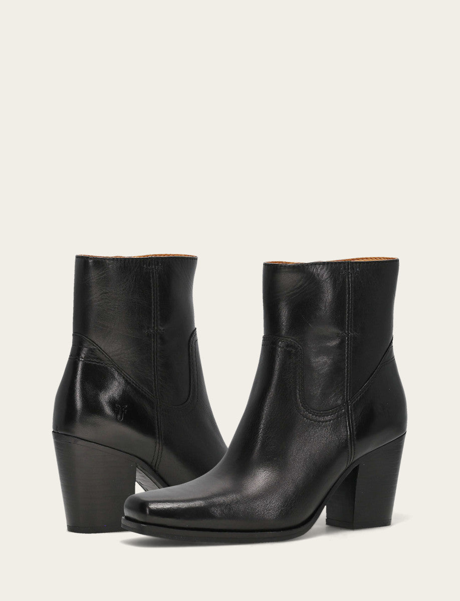 Women's Black Shiloh Zip Booties | Frye Black