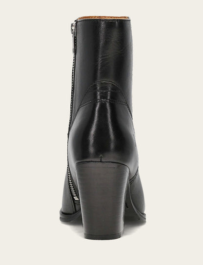 Women's Black Shiloh Zip Booties | Frye Black