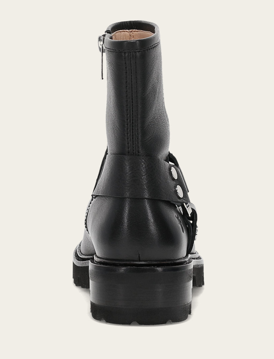 Women's Black Olivia Harness Short Booties | Frye Black