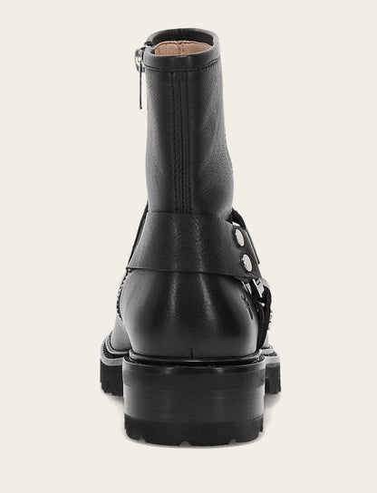 Women's Black Olivia Harness Short Booties | Frye Black