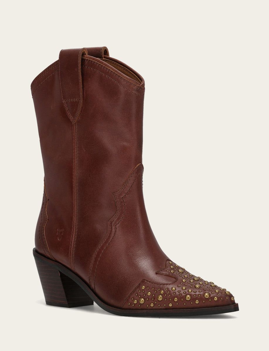 Women's Saddle Sara Wingtip Stud Western Boots | Frye Saddle