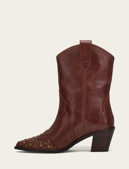 Women's Saddle Sara Wingtip Stud Western Boots | Frye Saddle