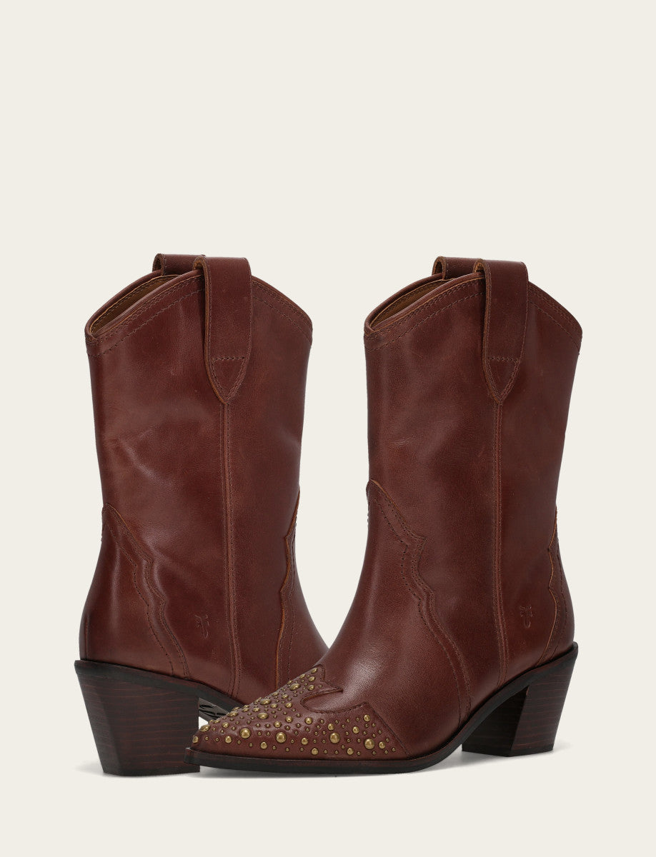 Women's Saddle Sara Wingtip Stud Western Boots | Frye Saddle
