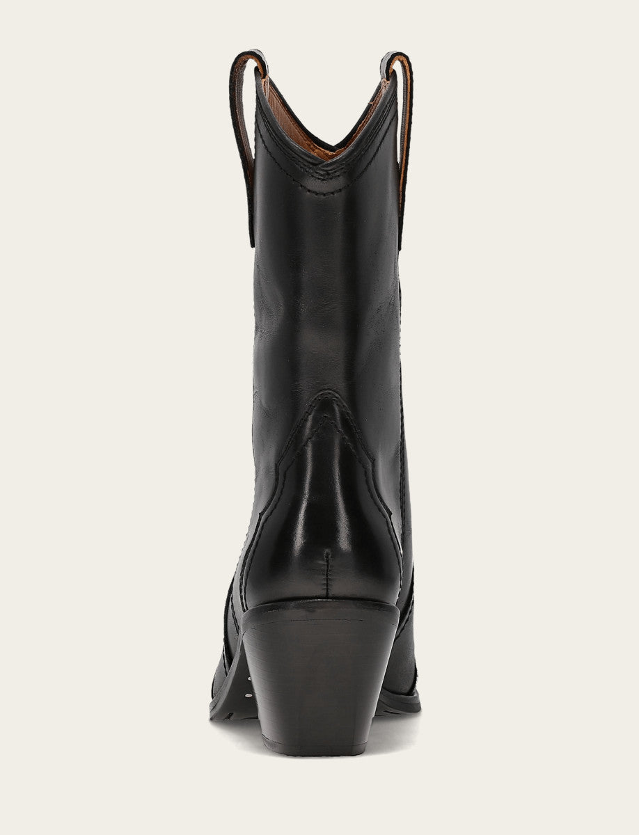 Women's Black Sara Wingtip Stud Boot | Frye Black