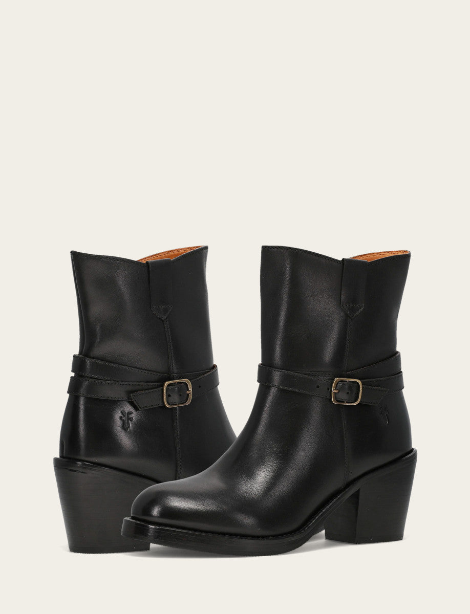 Women's Black Rylee Belted Inside Zip Boot | Frye Black