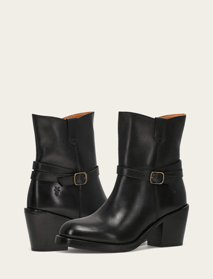 Women's Black Rylee Belted Inside Zip Boot | Frye Black