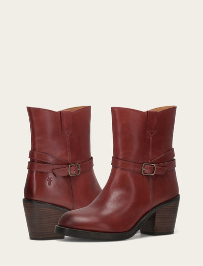 Women's Cranberry Rylee Belted Inside Zip Boot | Frye Cranberry