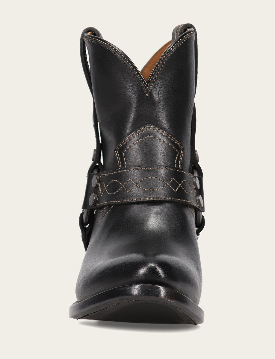 Women's Black Billy Short Harness Booties | Frye Black
