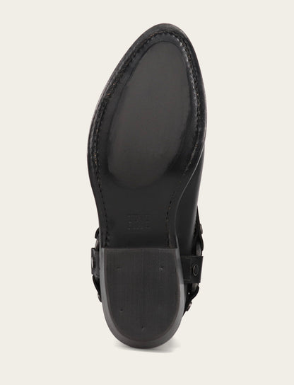 Women's Black Billy Short Harness Booties | Frye Black