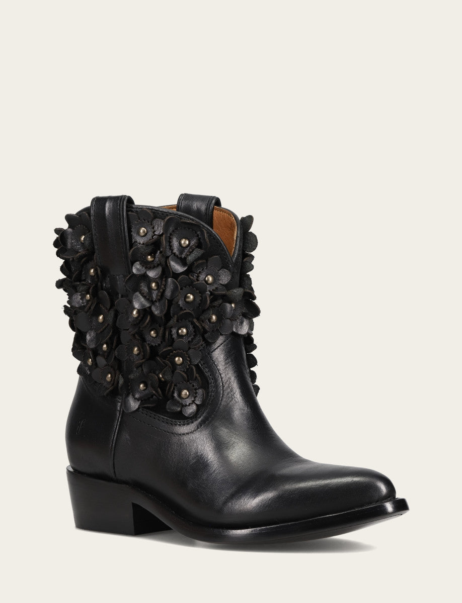 Women's Black Billy Flower Boot | Frye Black
