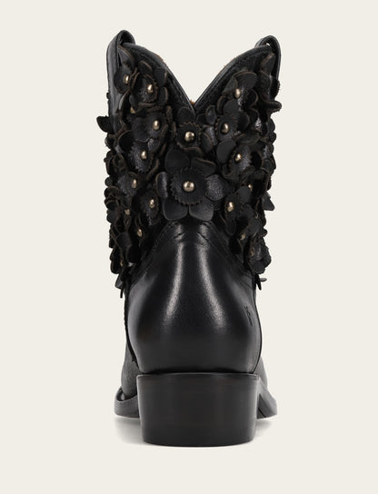 Women's Black Billy Flower Boot | Frye Black