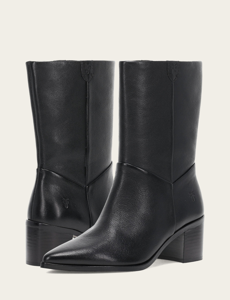 Women's Black Sadie Softy Mid Booties | Frye Black