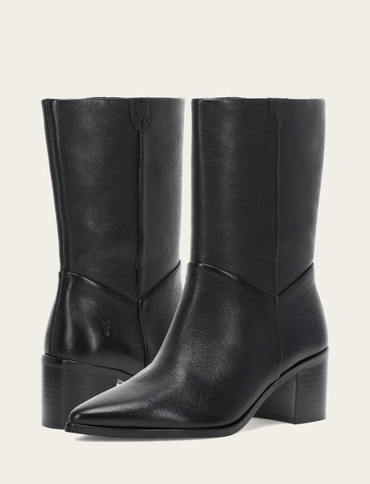 Women's Black Sadie Softy Mid Booties | Frye Black