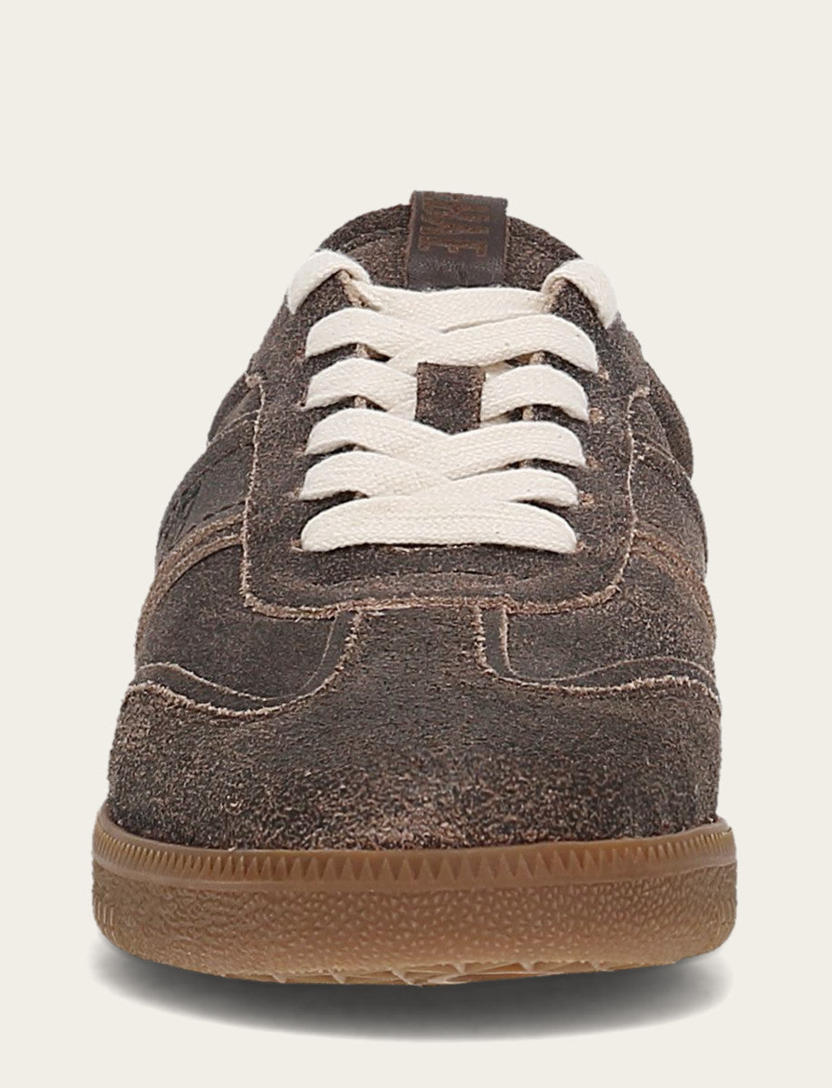 Women's Dark Truffle Milly Low Lace Shearling Sneaker | Frye Dark Truffle