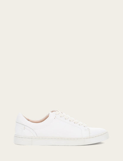 Women's White Ivy Low Lace Sneakers | Frye White