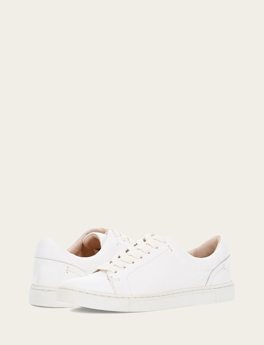 Women's White Ivy Low Lace Sneakers | Frye White