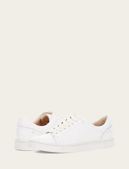 Women's White Ivy Low Lace Sneakers | Frye White