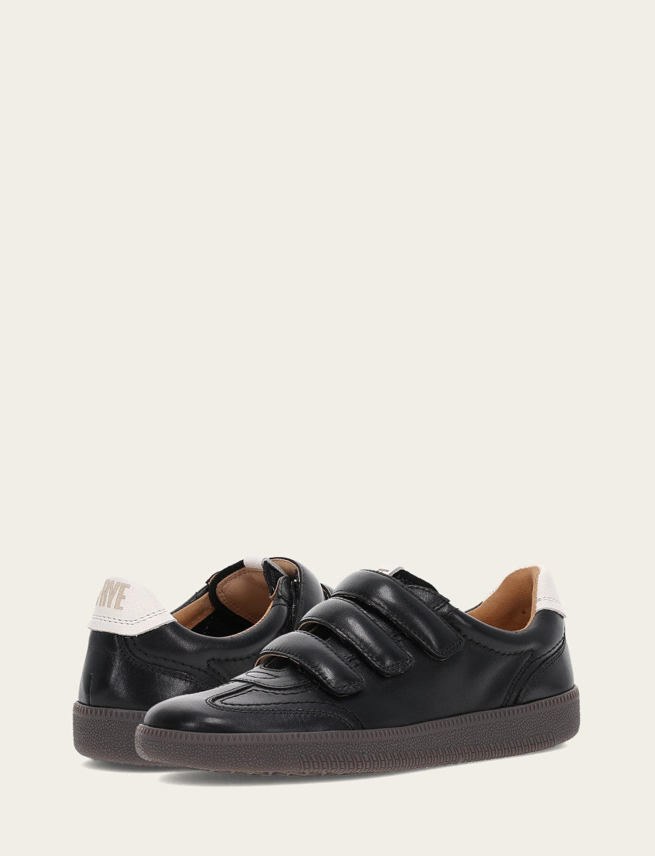 Women's Black Milly 3 Strap Sneakers | Frye Black