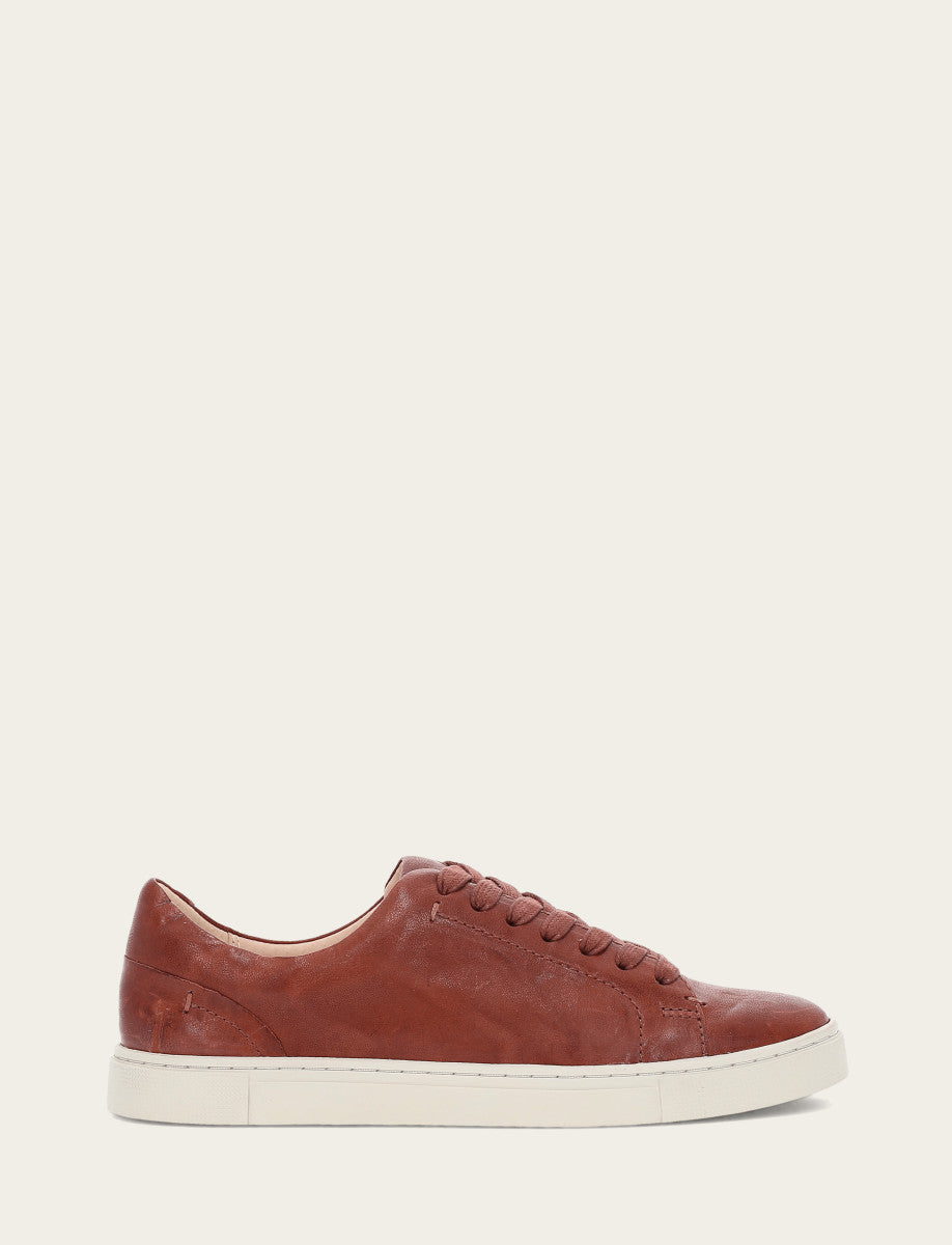 Women's Cognac Ivy Low Lace Sneakers | Frye Cognac