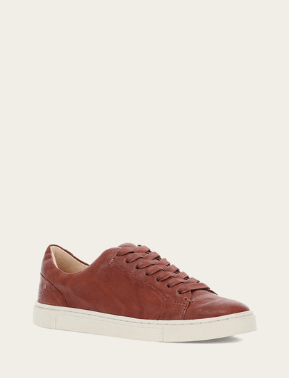 Women's Cognac Ivy Low Lace Sneakers | Frye Cognac