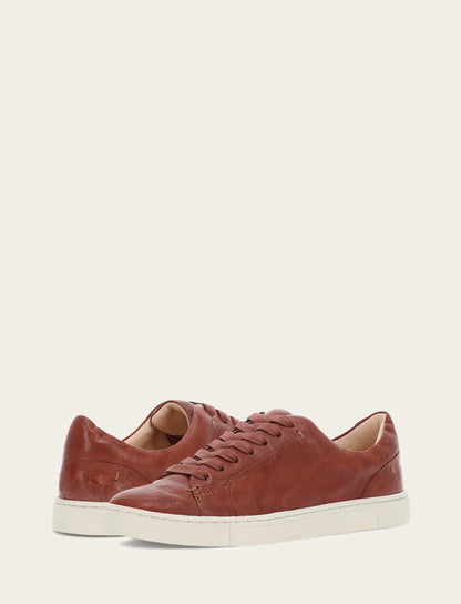 Women's Cognac Ivy Low Lace Sneakers | Frye Cognac