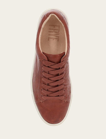 Women's Cognac Ivy Low Lace Sneakers | Frye Cognac