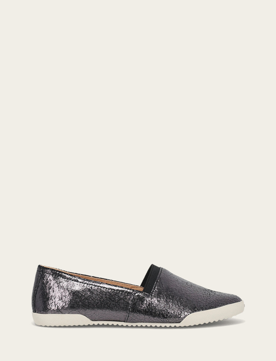 Women's Pewter Mirror Melanie Slip On Sneakers | Frye Pewter Mirror
