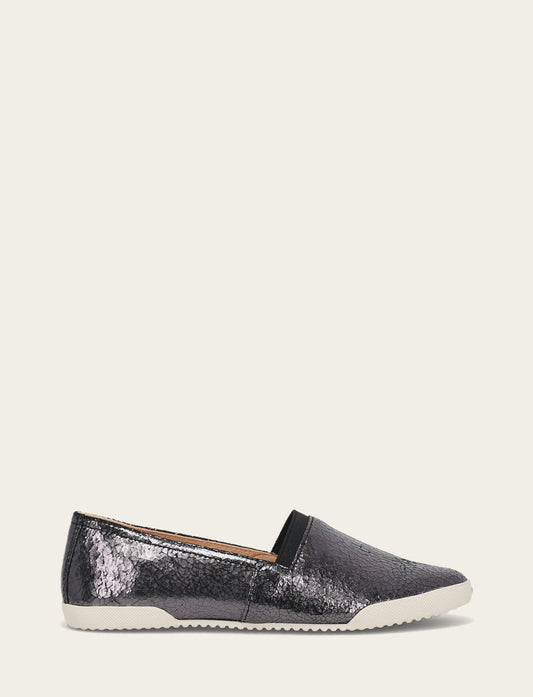 Women's Pewter Mirror Melanie Slip On Sneakers | Frye Pewter Mirror