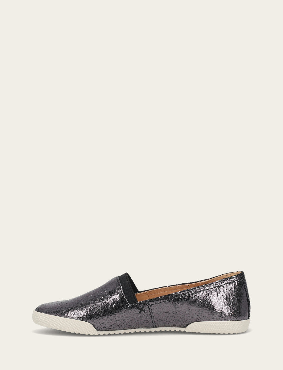 Women's Pewter Mirror Melanie Slip On Sneakers | Frye Pewter Mirror