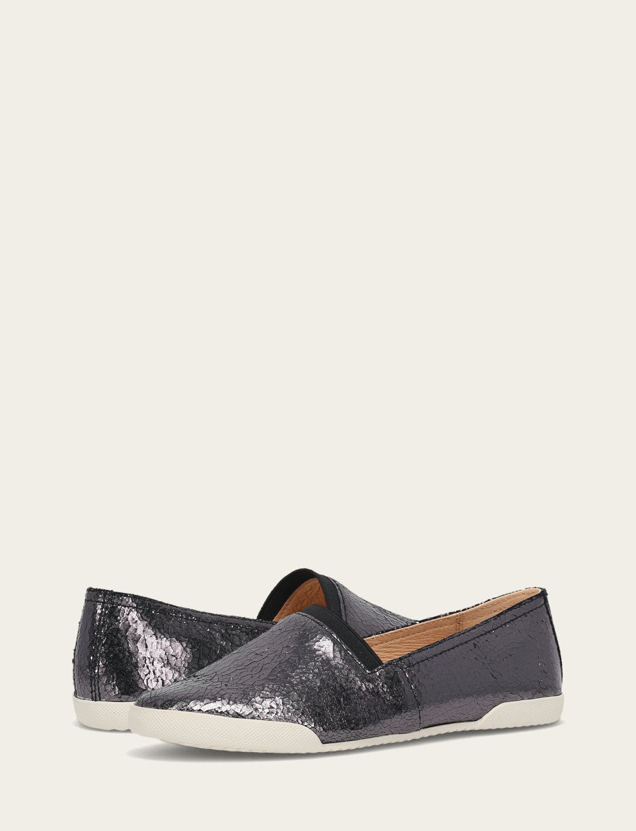 Women's Pewter Mirror Melanie Slip On Sneakers | Frye Pewter Mirror