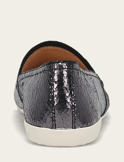 Women's Pewter Mirror Melanie Slip On Sneakers | Frye Pewter Mirror