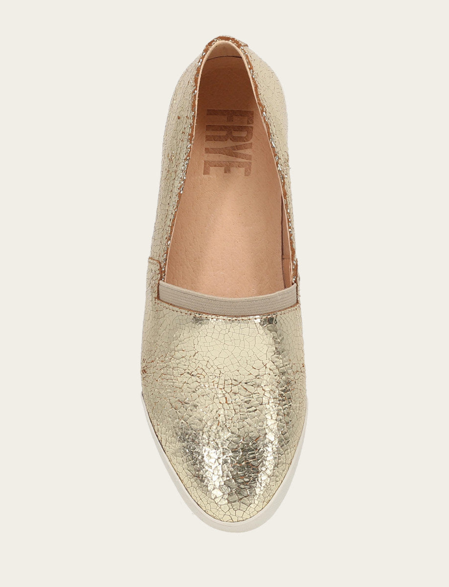 Women's Gold Mirror Melanie Slip On Sneakers | Frye Gold Mirror