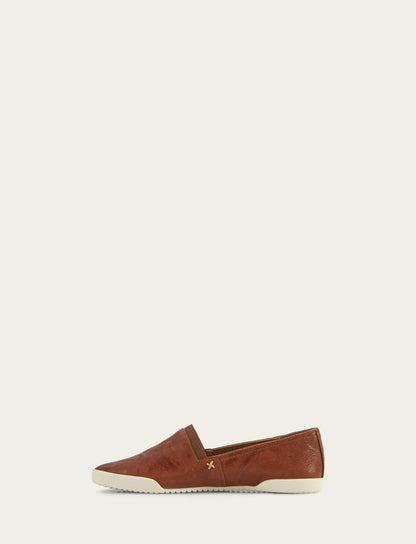 Women's Cognac Melanie Slip On Sneakers | Frye Cognac