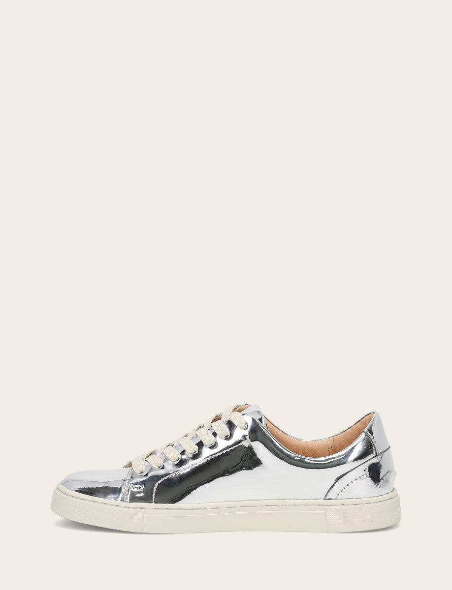 Women's Silver Ivy Low Lace Slip On Sneakers | Frye Silver