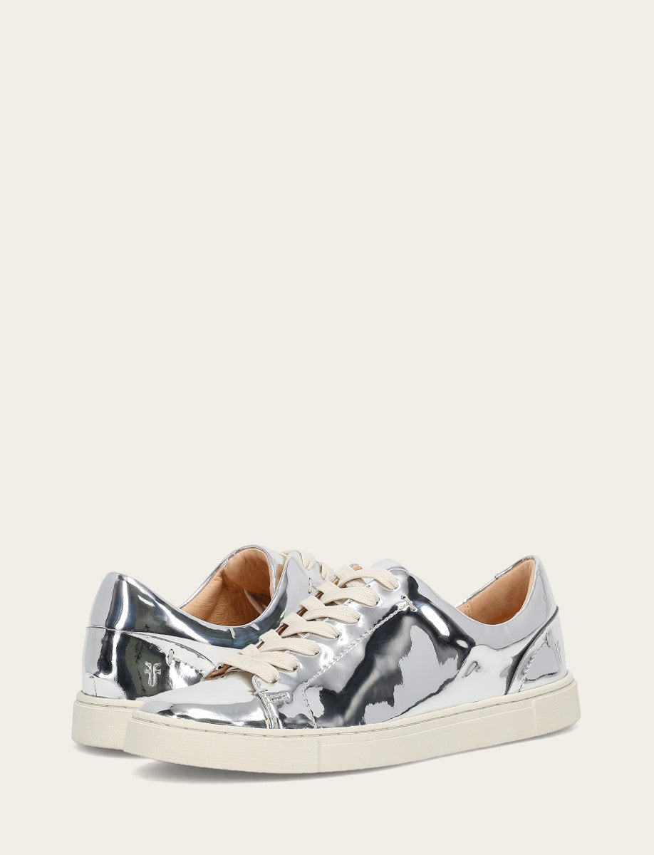 Women's Silver Ivy Low Lace Slip On Sneakers | Frye Silver