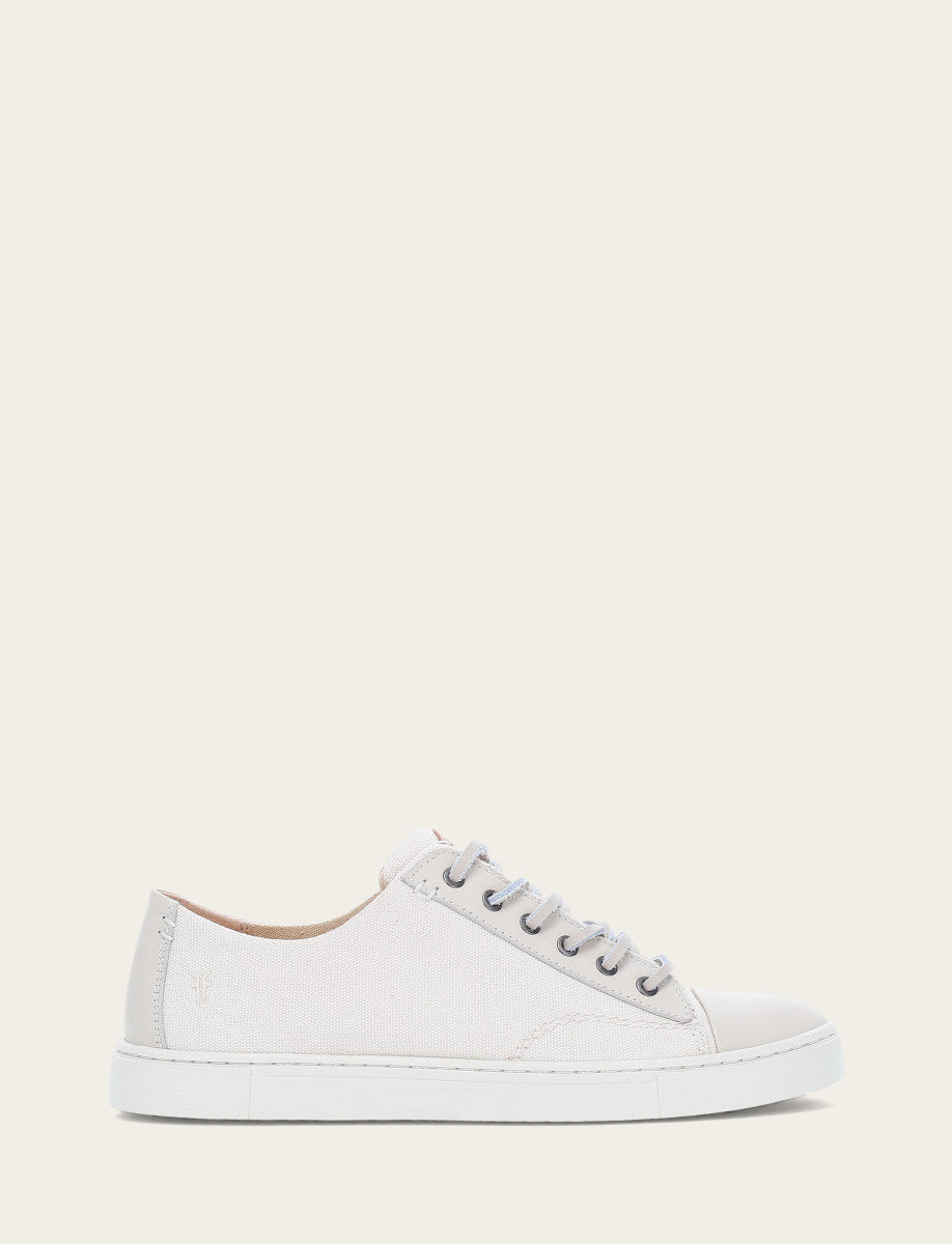 Women's Ivory Ivy Canvas Low Lace Sneakers | Frye Ivory