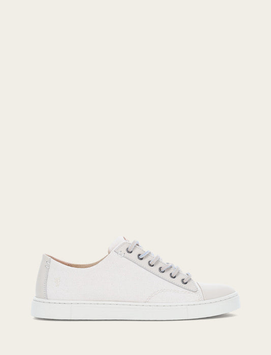 Women's Ivory Ivy Canvas Low Lace Sneakers | Frye Ivory