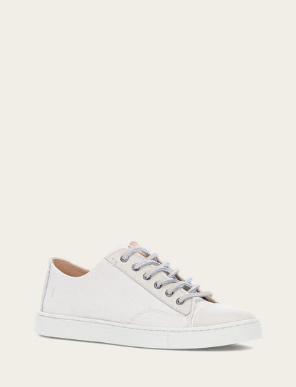 Women's Ivory Ivy Canvas Low Lace Sneakers | Frye Ivory