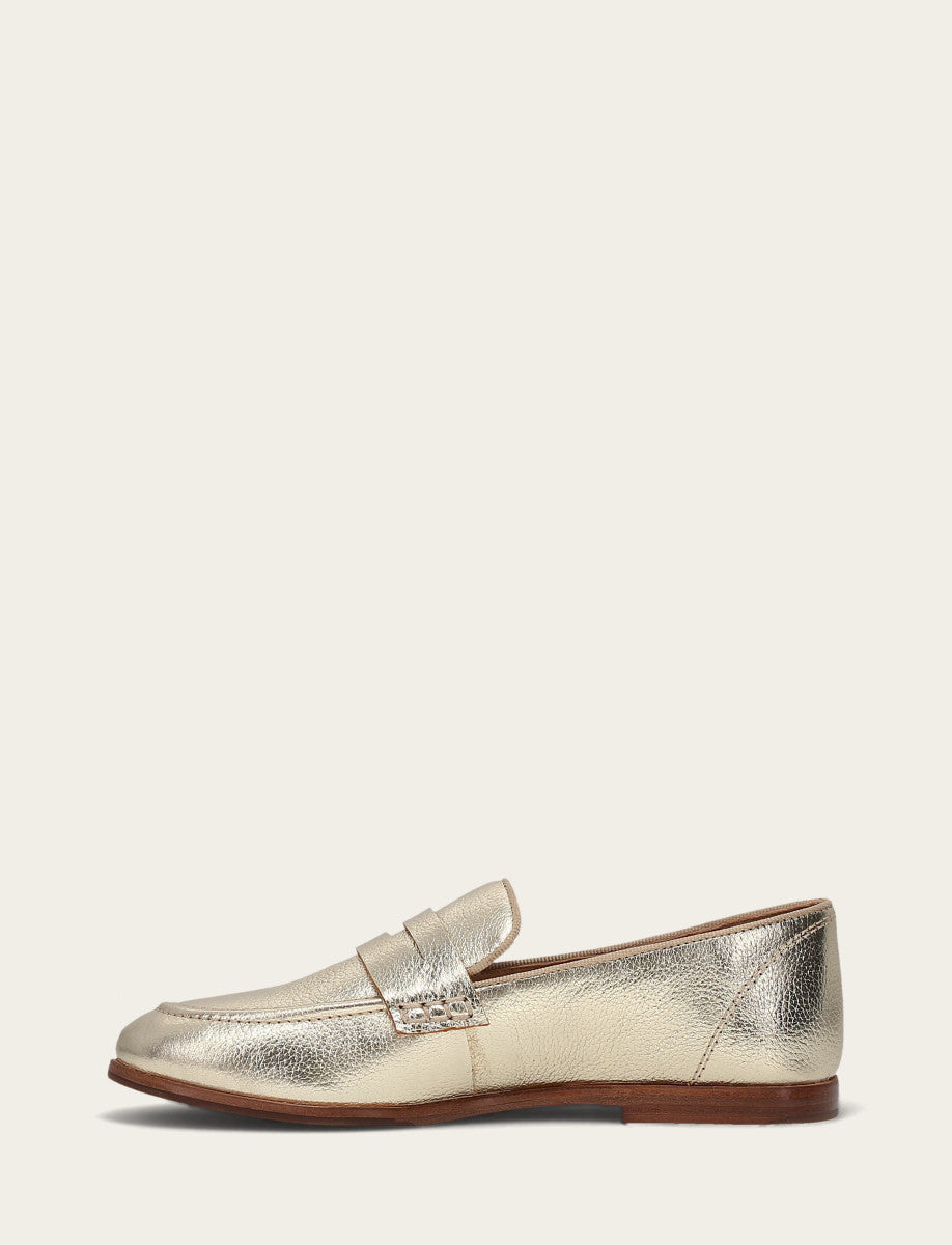 Faith Loafer | Frye Light Gold