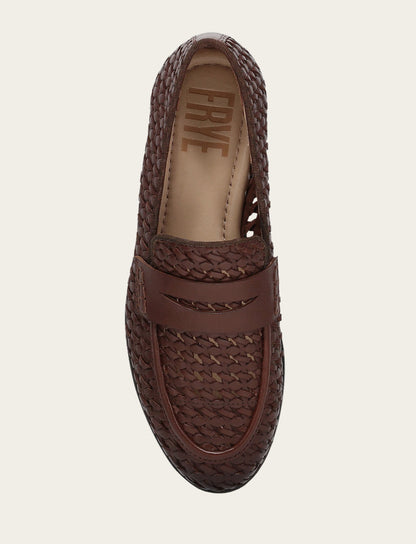 Faith Woven Loafer | Frye Dark Brown