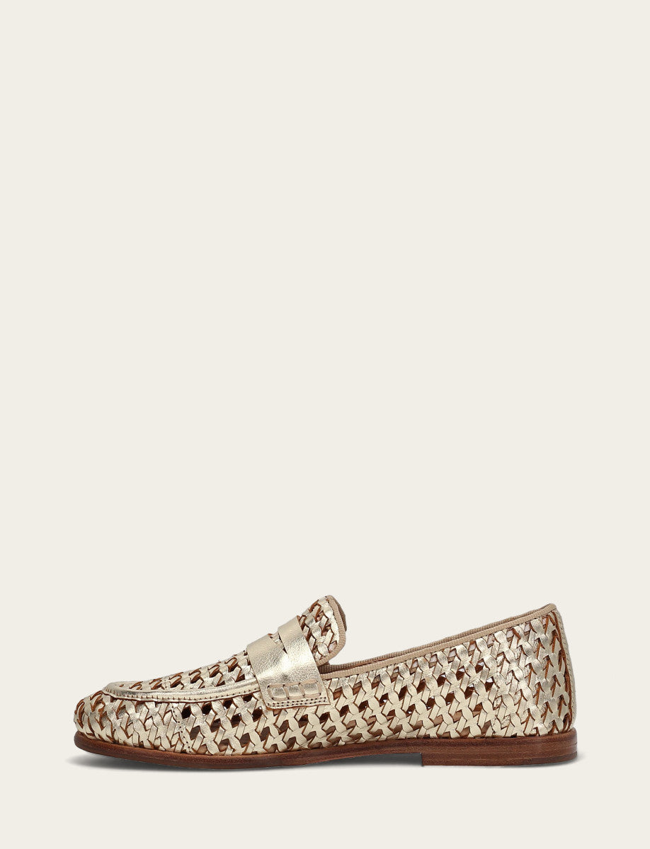 Faith Woven Loafer | Frye Gold